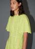 permanent vacation Lykke Dress - Lime Check - Thumbnail 3