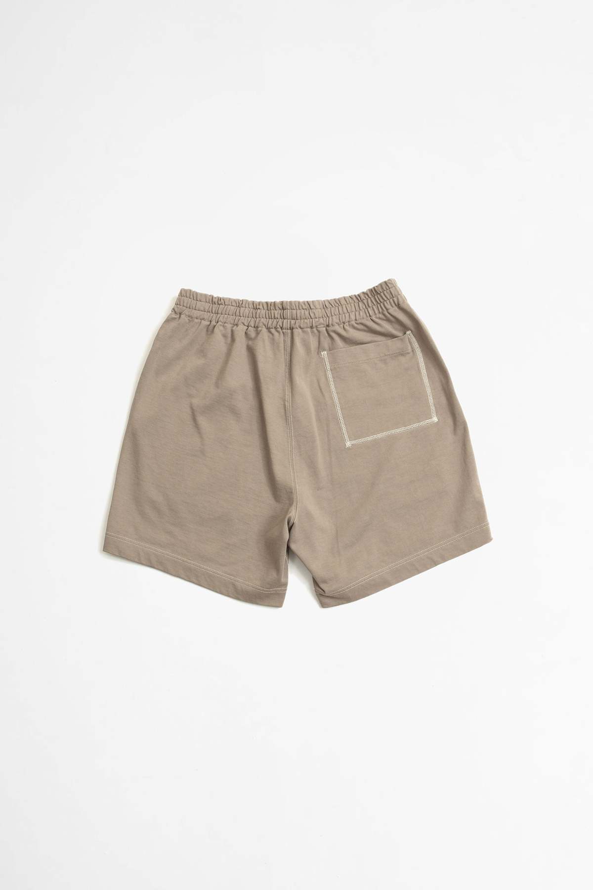 Auralee High Density Organic Cotton Jersey Shorts - Gray Beige