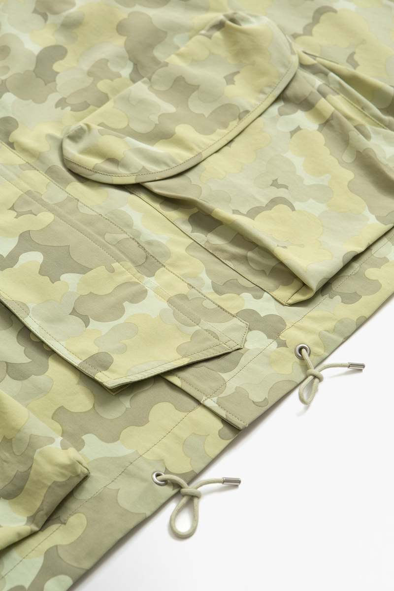 Auralee Washed Finx Camo Twill Gabardine Blouson L - Green Auralee Washed Finx Camo Twill Gabardine Blouson L - Green
