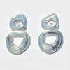 Leigh Miller White Bronze Double Whirlpool Earrings - Thumbnail 1