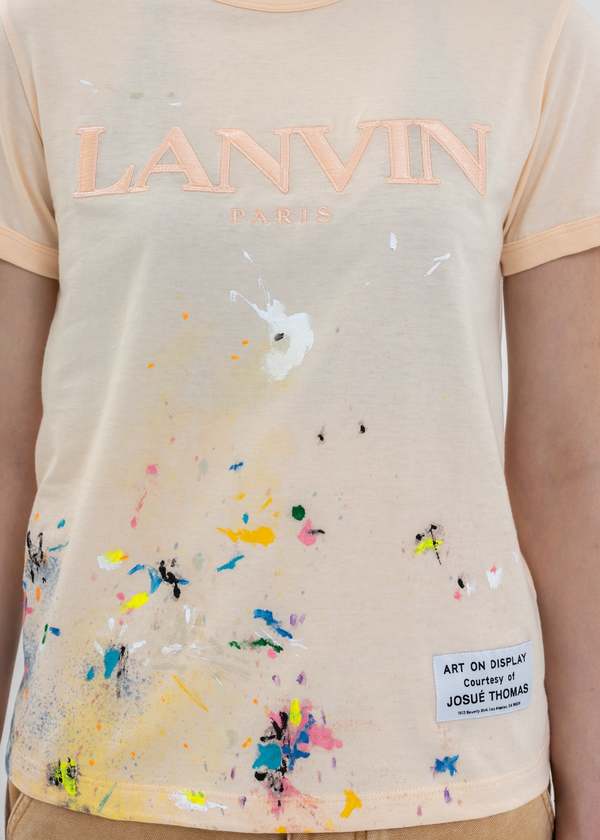 GALLERY DEPT. Lavin プリント Tシャツ 半袖 Lanvin x Gallery Dept. Logos Printed T-Shirt With Paint Marks