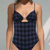 Pale Swimwear Vega One Piece - Purple Check - Thumbnail 1