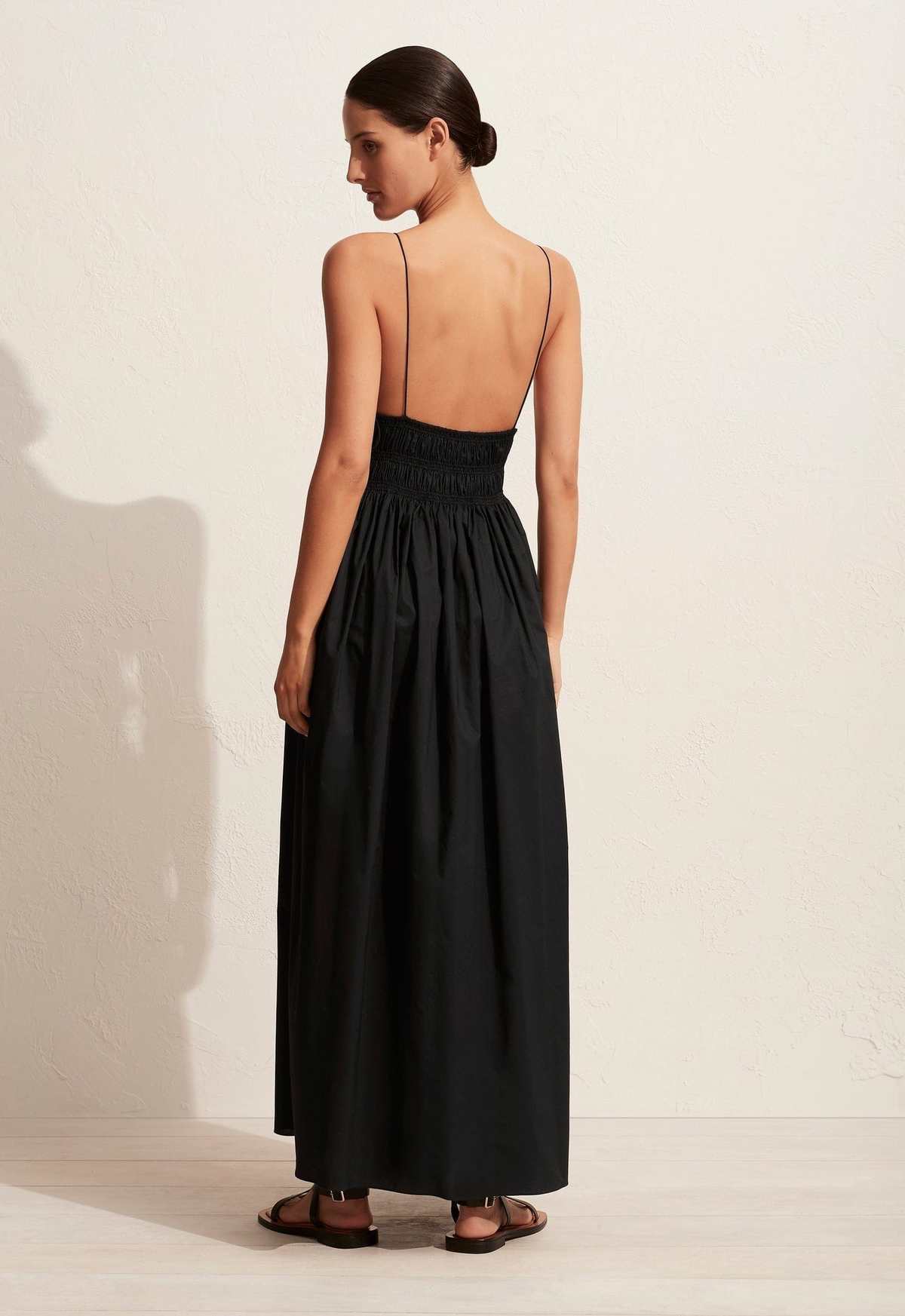 Matteau Shirred Triangle Dress - Black - Image 3 of 3