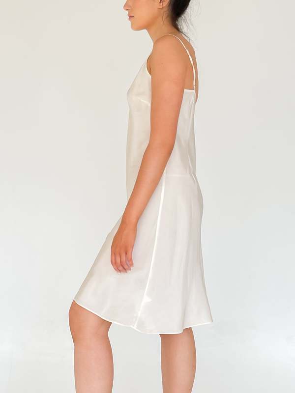 [SALTY PEBBLE] / ☆ CRINKLED SHEER SLEEVELESS DRESS / IVORY Mesh Rhinestone Dress - Alexandra Collection