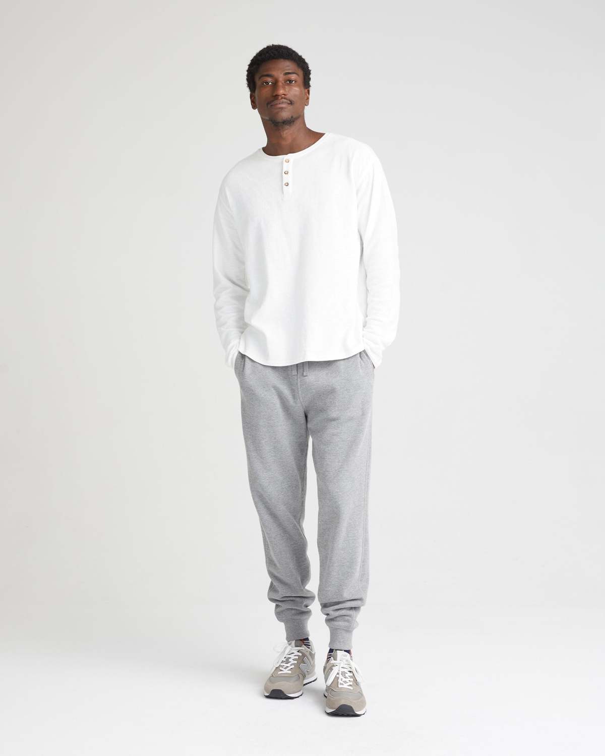 Richer Poorer Men's Thermal Slub Cotton Long Sleeve Henley - Image 7 of 18