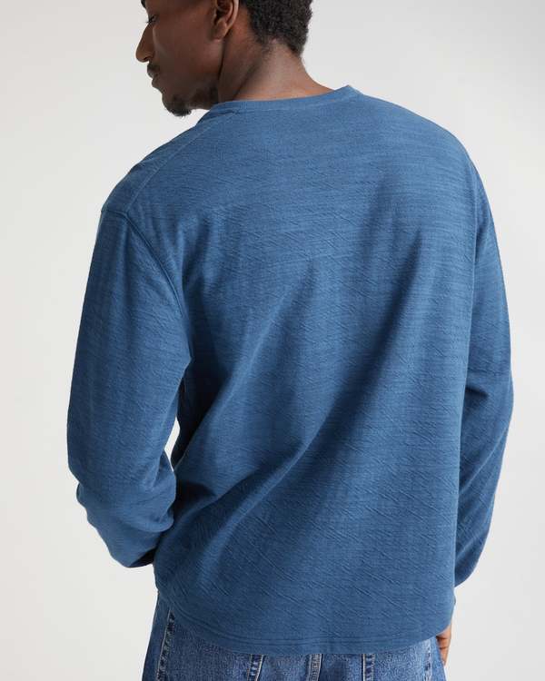 Richer Poorer Men's Thermal Slub Cotton Long Sleeve Henley