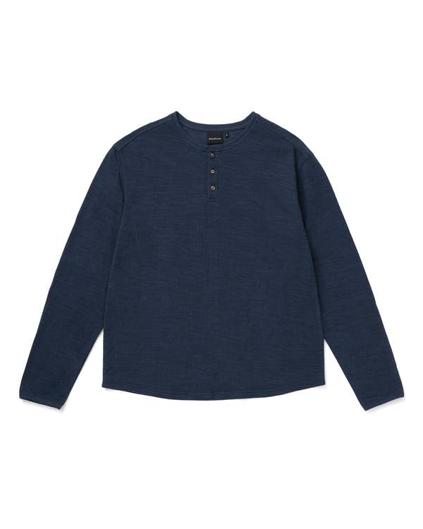 Richer Poorer Men's Thermal Slub Cotton Long Sleeve Henley