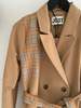 [Pre-Loved] Boutique Unicorn JUST FEMALE TRENCH - Beige/Multi Check - Thumbnail 4