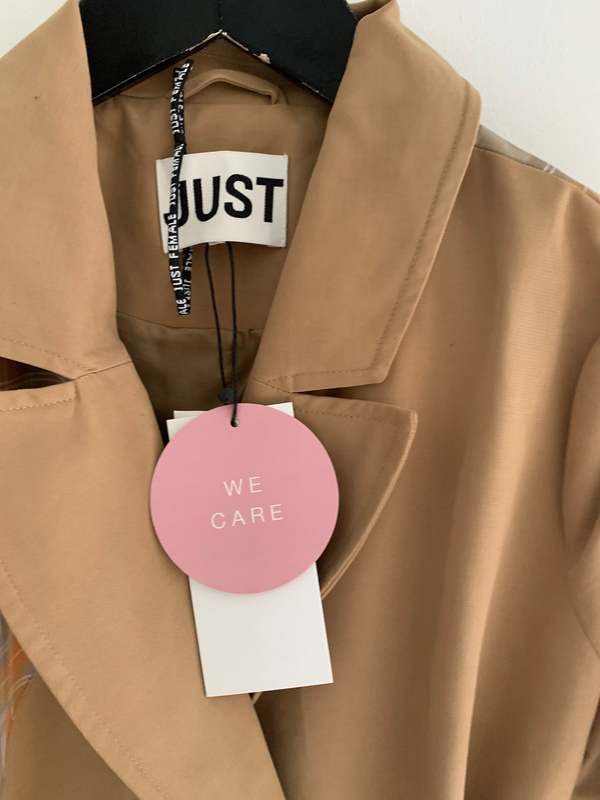 [Pre-Loved] Boutique Unicorn JUST FEMALE TRENCH - Beige/Multi Check