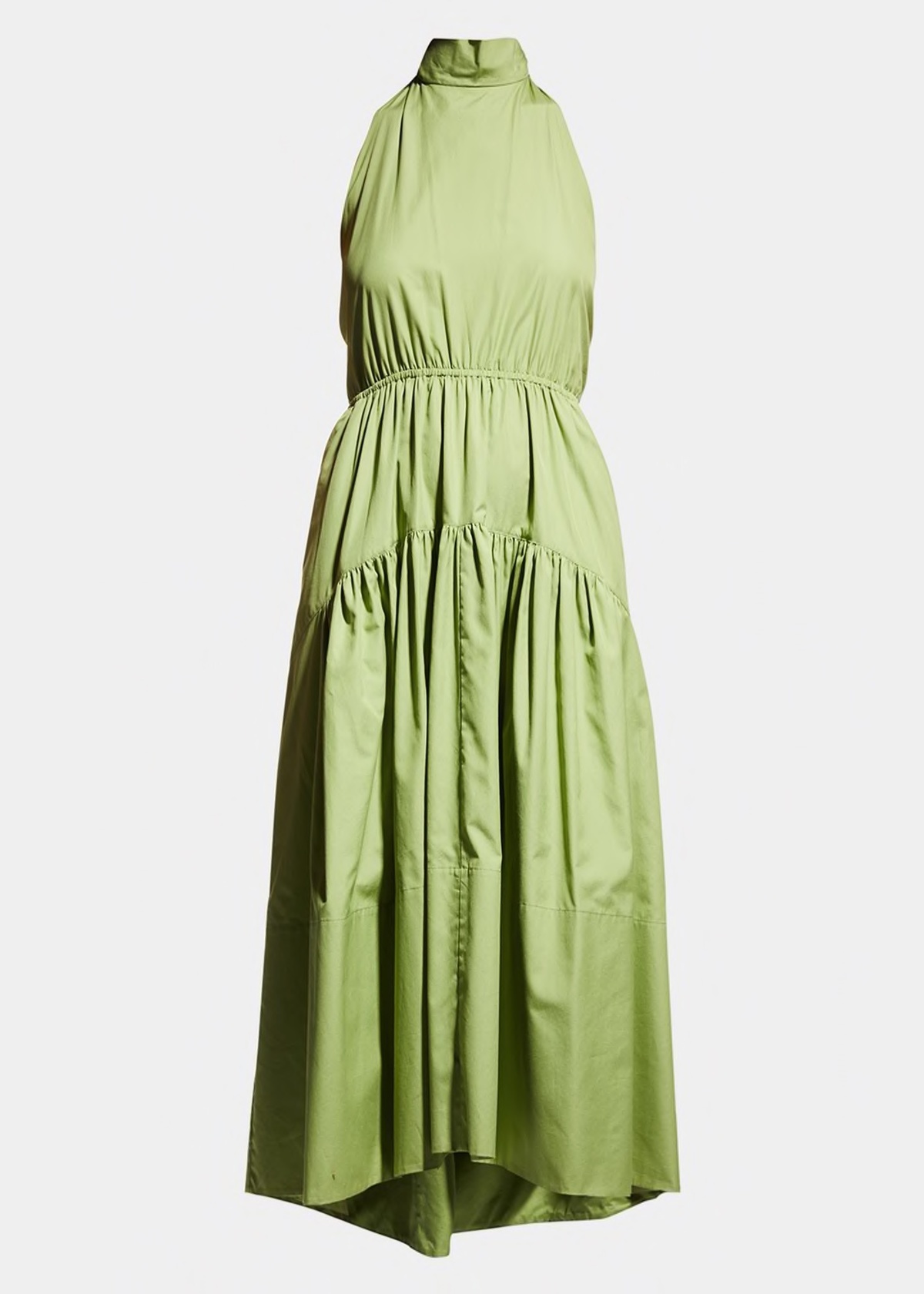Vince Draped Neck Halter Dress - Pistachio | Garmentory