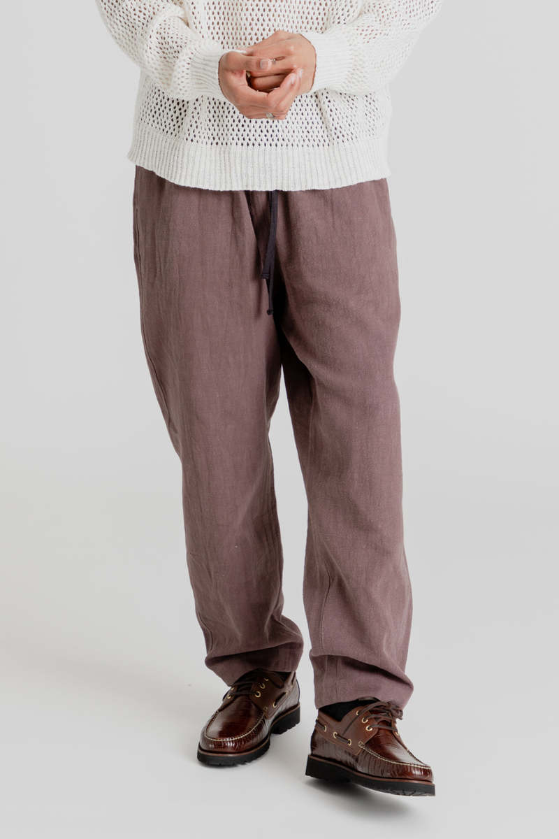 パンツ s.k. manor hill / BRONCO PANT Bronco Pant - Black Coated Linen/Cotton – s.k. manor hill