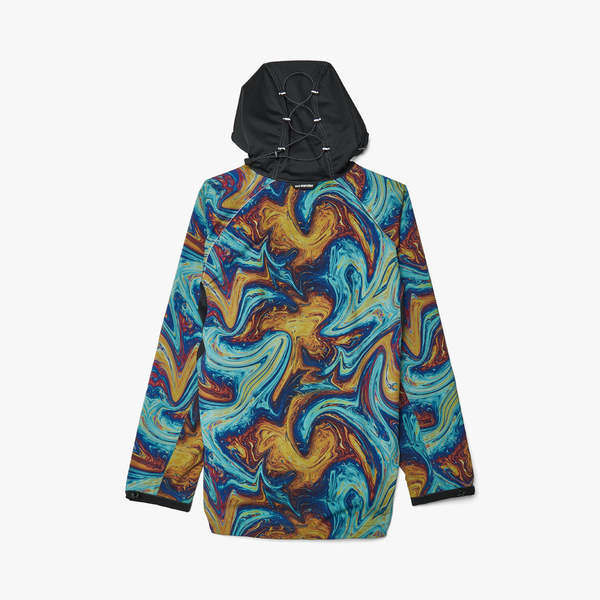 and wander Printed Trek Jacket - Blue Mix | Garmentory