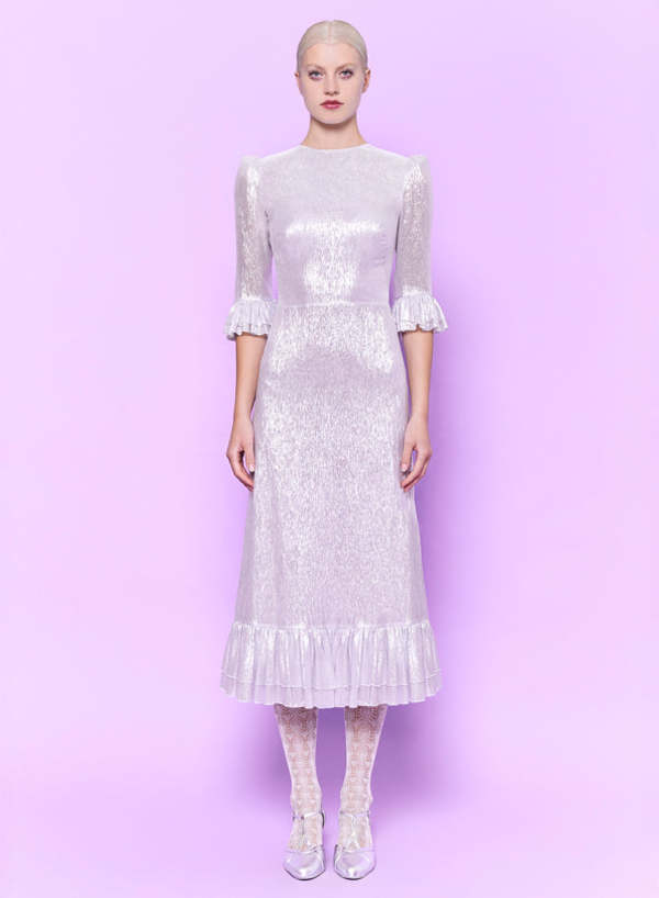 The Vampire's Wife The Falconetti Dress - Silver | Garmentory The Vampire's Wife The Falconetti Dress - Silver | Garmentory