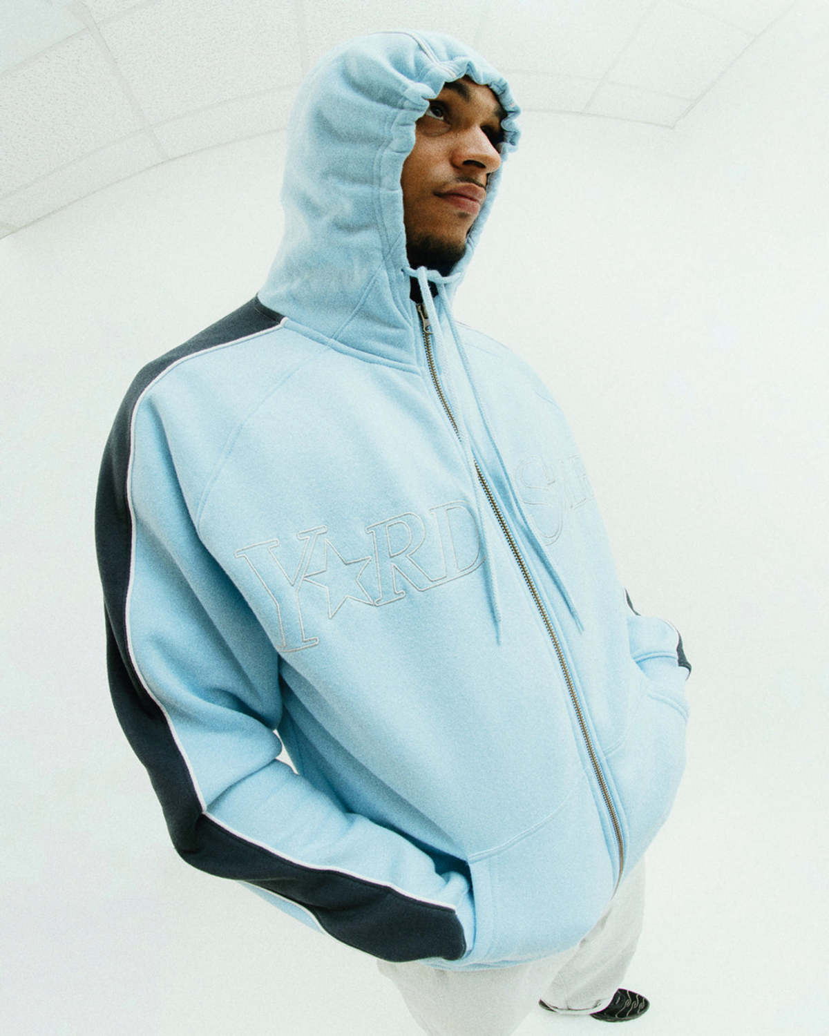 YARDSALE SIGNATURE HOOD BLUE ジップパーカー L YARDSALE SIGNATURE HOOD BLUE ジップパーカー L