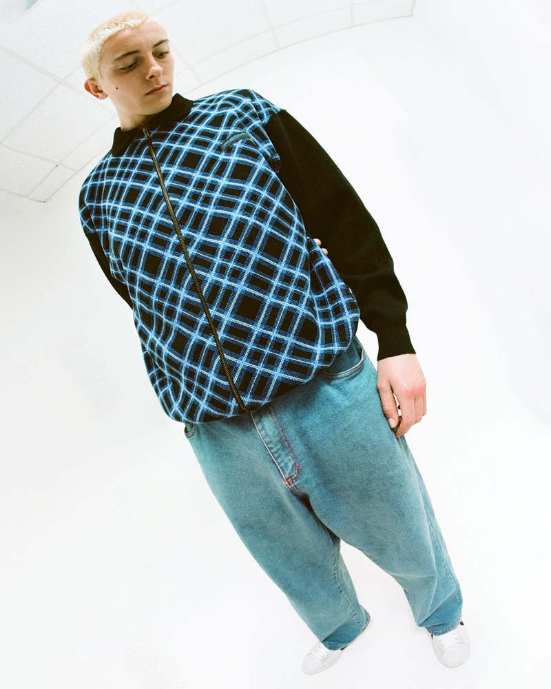 Riviera Zip Knit - Black/Blue | Garmentory