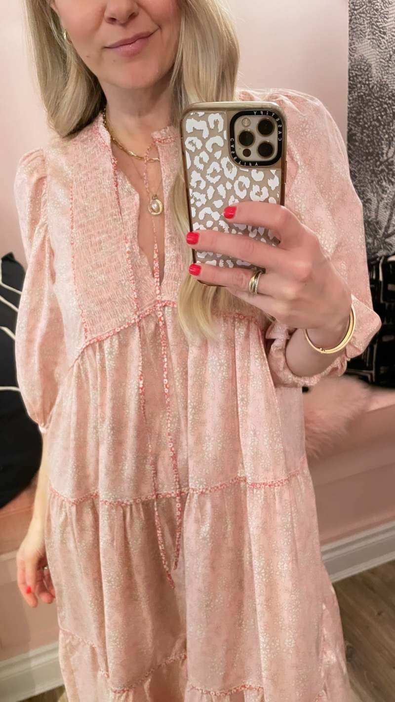 BIRGITTE HERSKIND July Floral Print Dress Pink Liberty Garmentory