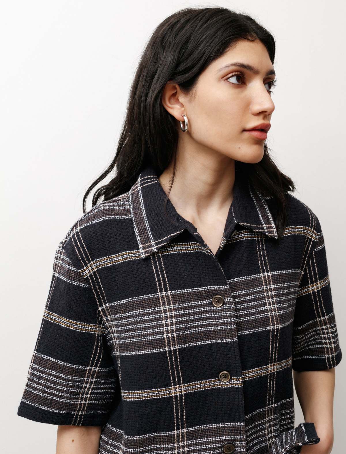 トップス OUR LEGACY ELDER SHIRT SHORTSLEEVE NAVY Our Legacy - Elder Shirt Shortsleeve Navy Summer Plaid