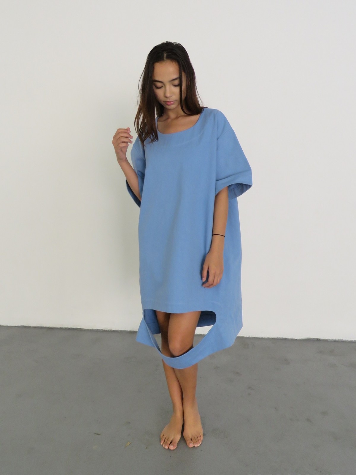 denim and rhinestone dress Dakota Rhinestone Denim Dress – G. Marie's main image 0
