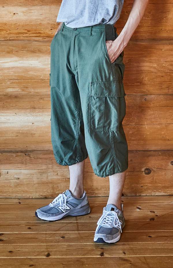 別注 VINTAGE FIT 6 POCKETS CARGO SHORTS Orslow Men's Vintage Fit 6 Pockets Cargo Shorts - Army Green