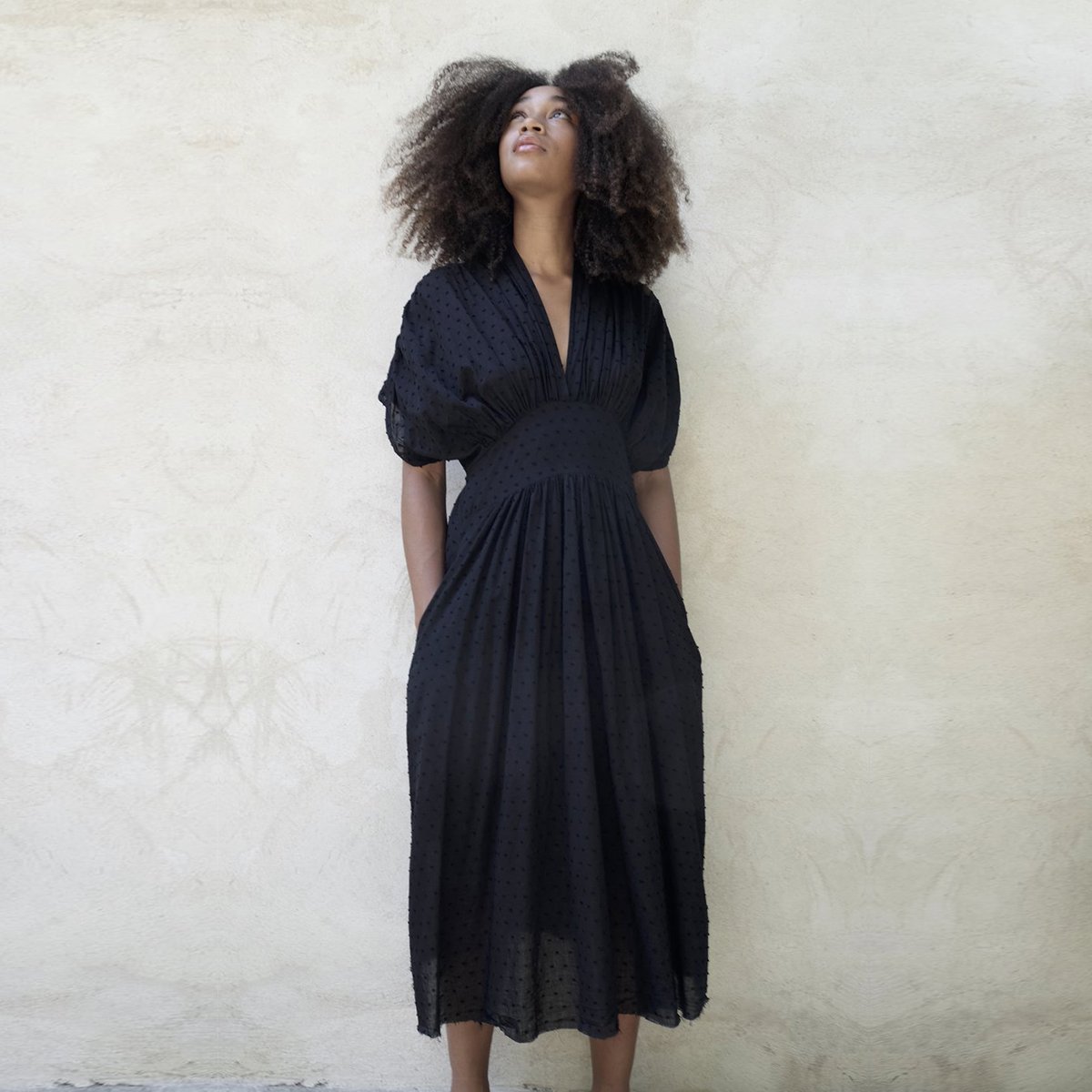 Elsa Esturgie Gamete Dress Black Garmentory