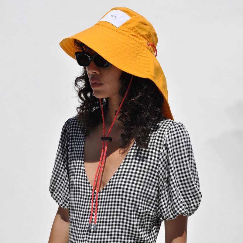 KkCo Camp Bucket Hat KkCo Camp Bucket Hat - Mango | Garmentory main image 2
