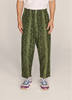 YMC Dum Dum Cotton Ripstop Snakeskin Print Trousers - Green - Thumbnail 1