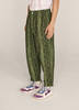 YMC Dum Dum Cotton Ripstop Snakeskin Print Trousers - Green - Thumbnail 2