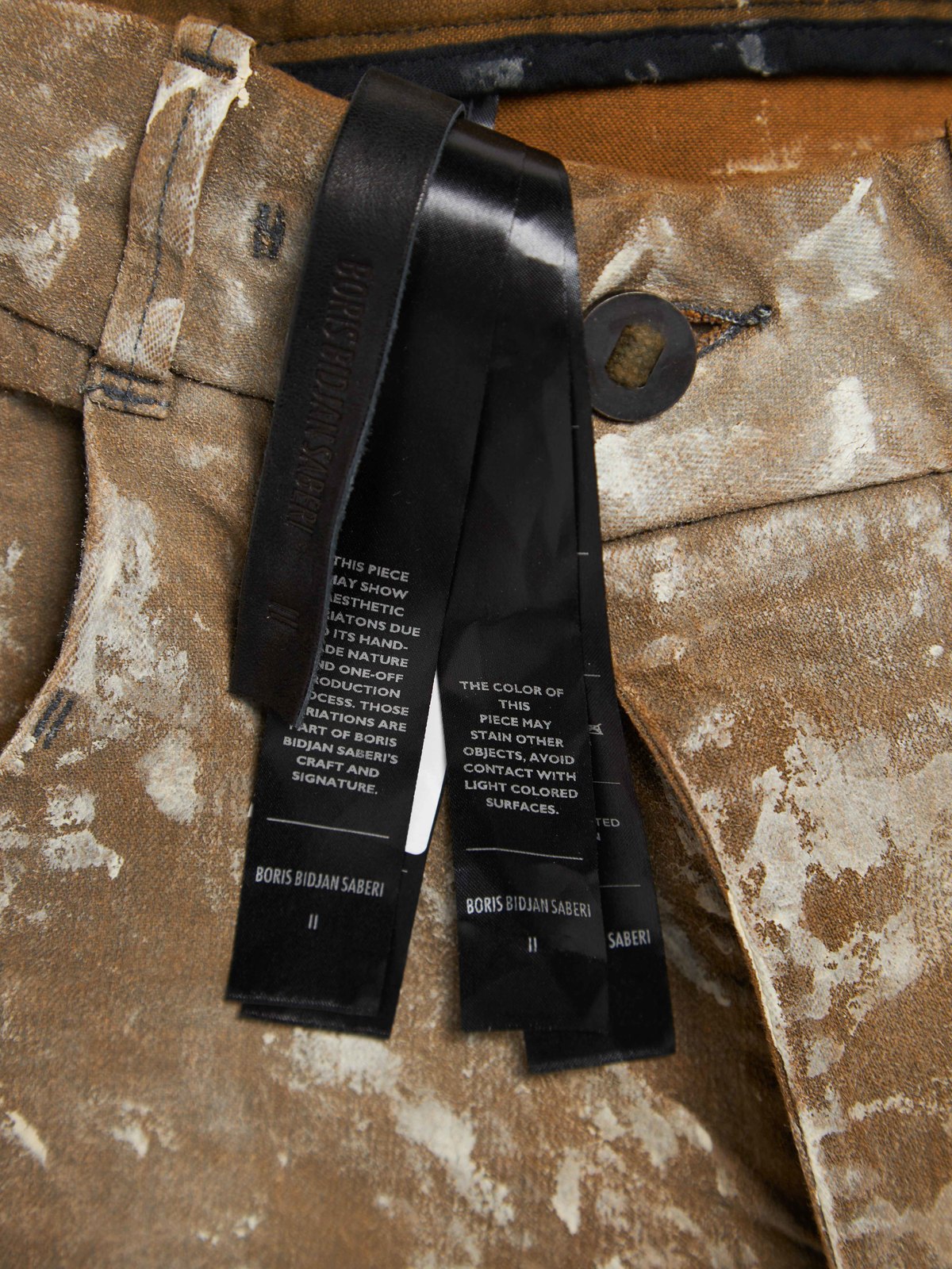 Boris Bidjan Saberi M P13 Tight Fit Waxed Gum Dyed Denim - Dust 