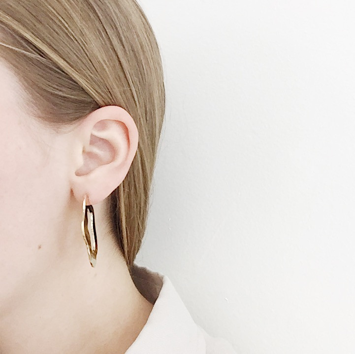 Lane Walkup Swimming Pool Earrings Gold Garmentory