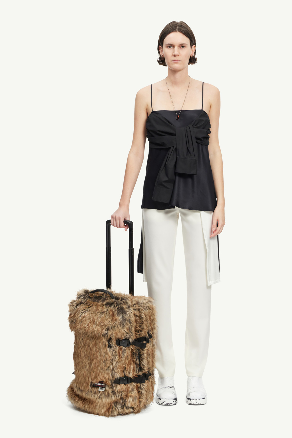 MM6 Maison Margiela X EASTPAK FAUX FUR SUIT CASE - brown | Garmentory