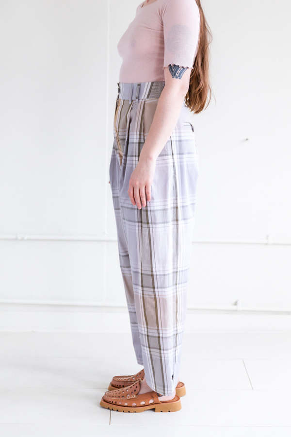 Ameri⭐︎MADRAS CHECK STRAIGHT PANTS