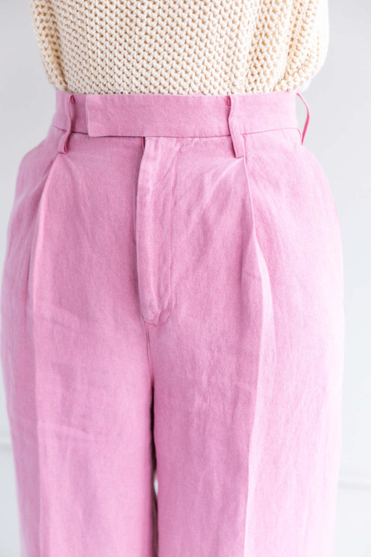 Auralee Washi Duck Canvas Slacks - Faded Pink | Garmentory