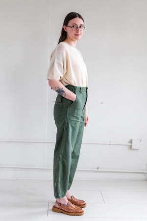 Orslow US ARMY FATIGUE PANTS - GREEN 