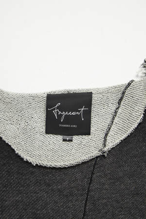 Pre-Loved] Fagassent Toshiki Aoki Zip Sleeve Raw Edge Cotton