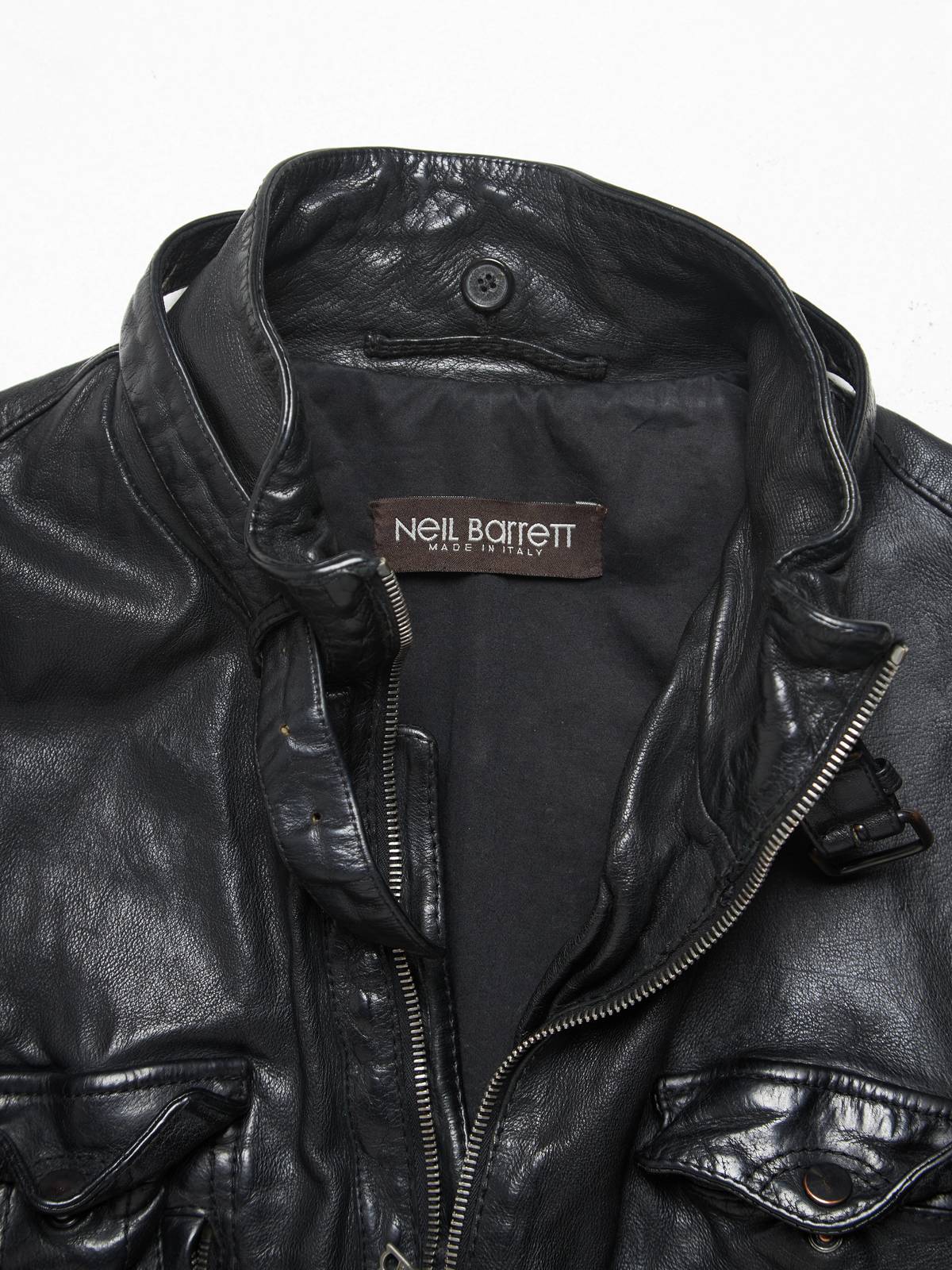 ジャケット・アウター Neil Barrett 06ss Washer Leather Vest Neils Barrett Leather Jacket – Justin Reed