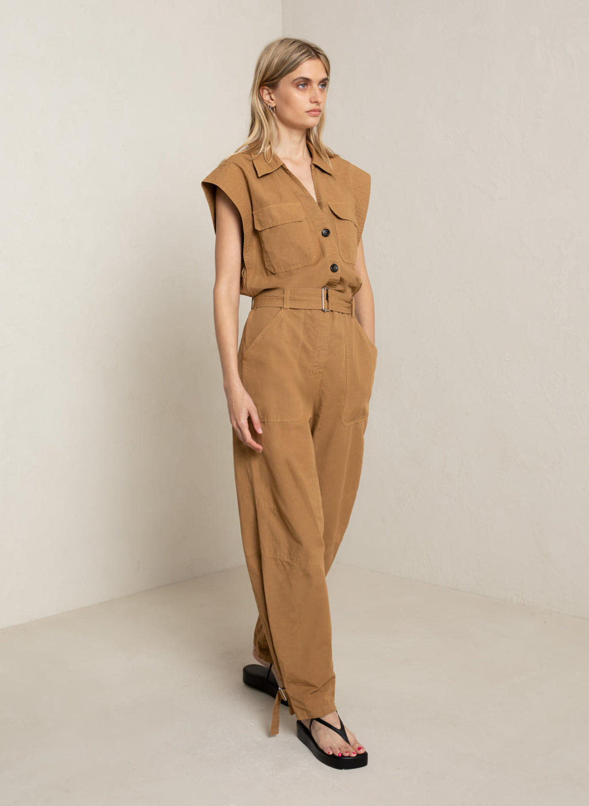 A.L.C. Celia Jumpsuit British Khaki Garmentory