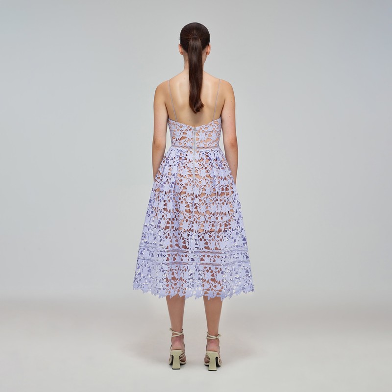self portrait azaelea sequin midi dress Self Portrait Azaelea Midi Dress - Lilac