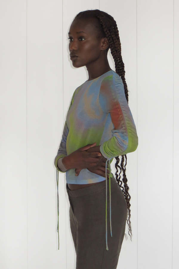 Shigeko Top in Light Green