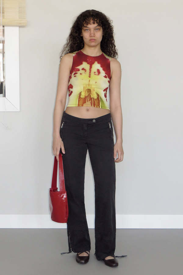 Paloma wool 植物 プリントタンクトップ Paloma Wool The Gate Top - Orchid print | Garmentory