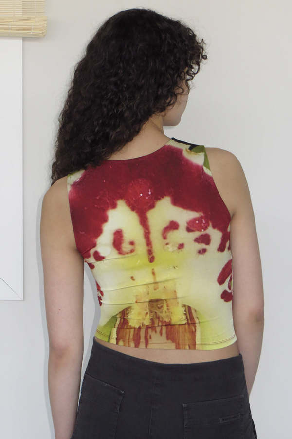 Paloma wool バラプリントのアイボリータンクトップ Paloma Wool Off-White Press Tank Top Paloma Wool