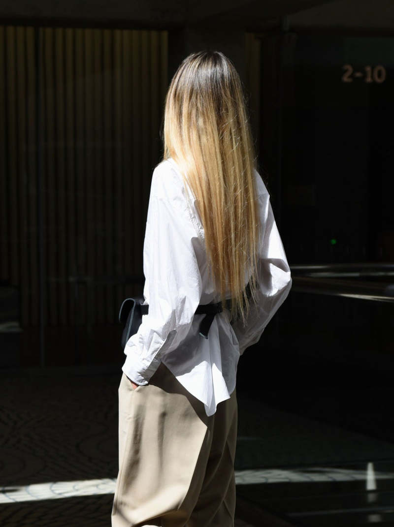 MIJEONG PARK/ミジョン・パーク オーバーサイズシャツ OVERSIZED SHIRT - BROWN — MIJEONG PARK - LA based womenswear