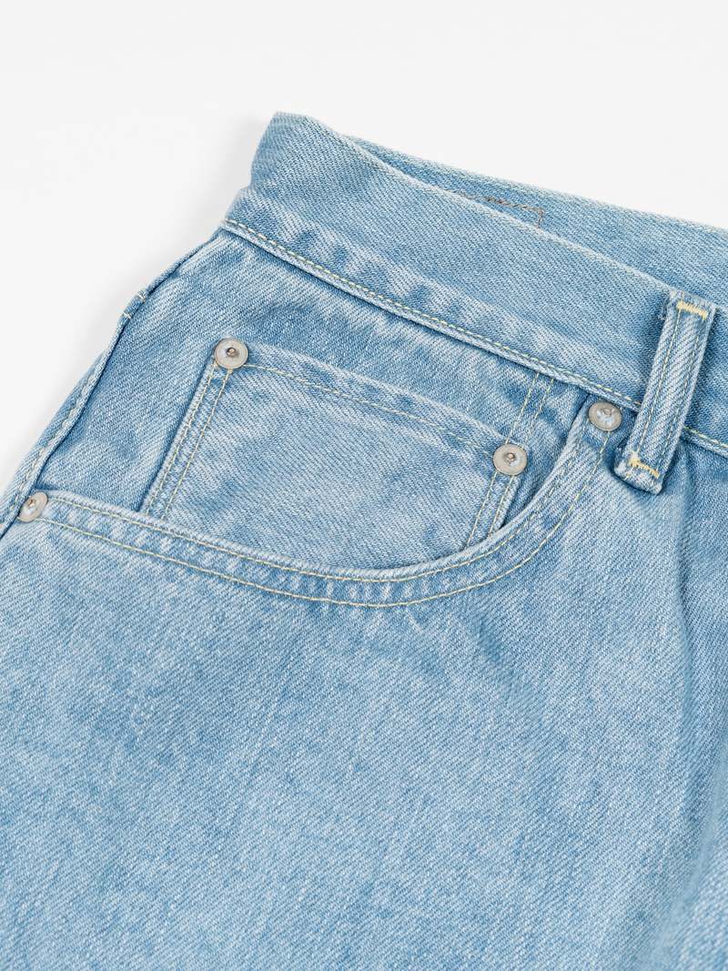 Hatski Loose Tapered Denim - Ice Blue | Garmentory
