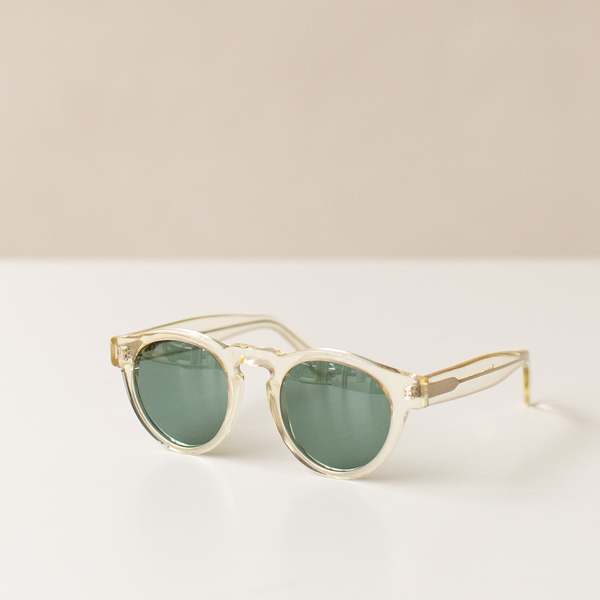 Illesteva Leonard Two Tone Sunglasses with Green Lenses Leonard II Sunglasses | illesteva main image 4