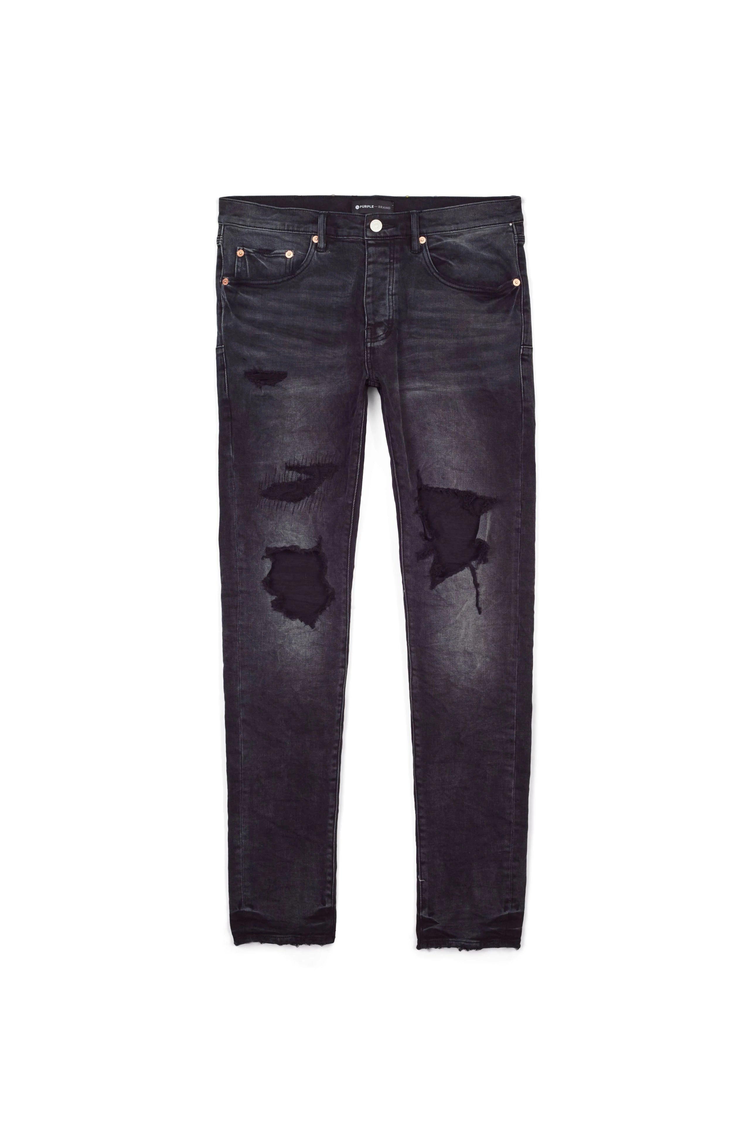Purple Brand Distressed Jean - Worn Black | Garmentory