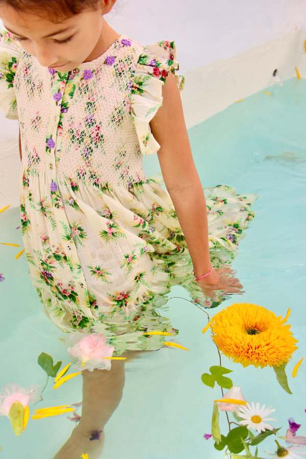 Kids Bonjour Ibiza Dress - Tropical Print | Garmentory