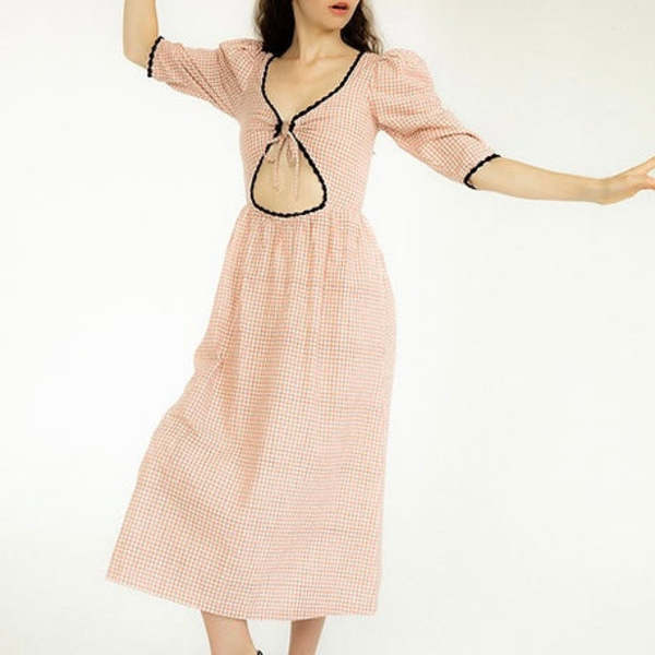 Tach Clothing Ilse Dress Brown Gingham Garmentory