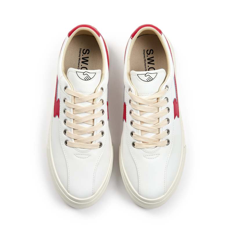 stepney workers club dellow s strike leather sneaker