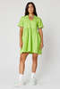 Back Beat Co. Poplin Dress - Neon - Thumbnail 1