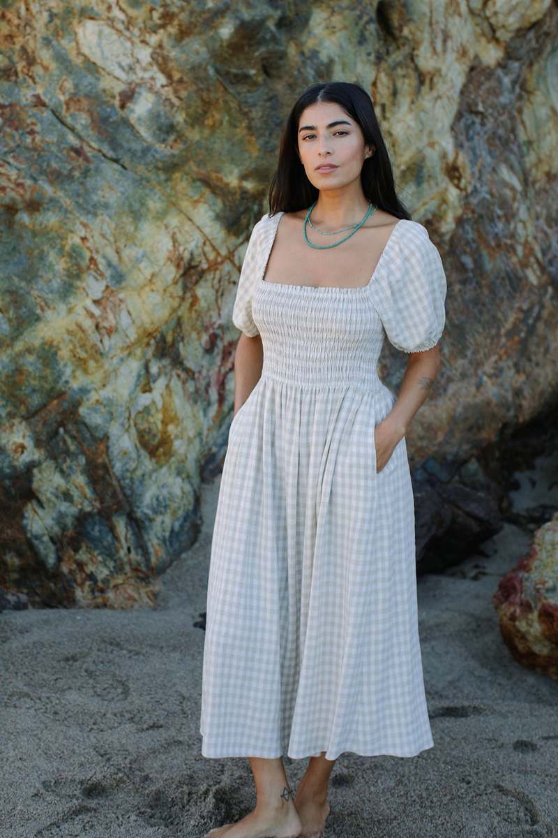 rachel green gingham dress Pally Barrett - rachel green best outfits