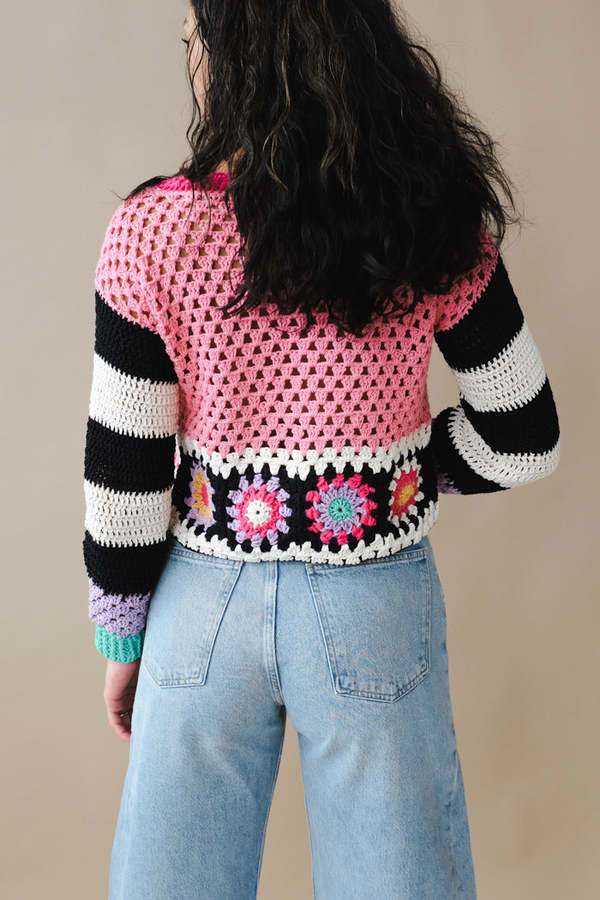 Tach Clothing MELODY CROCHET CARDIGAN multi Garmentory